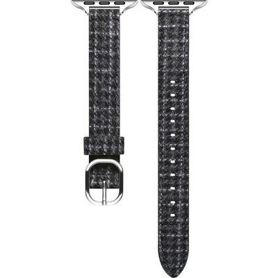 Posh Tech Posh Tech Carmen Tartan Fabric & Leather Apple Watch® Watchband