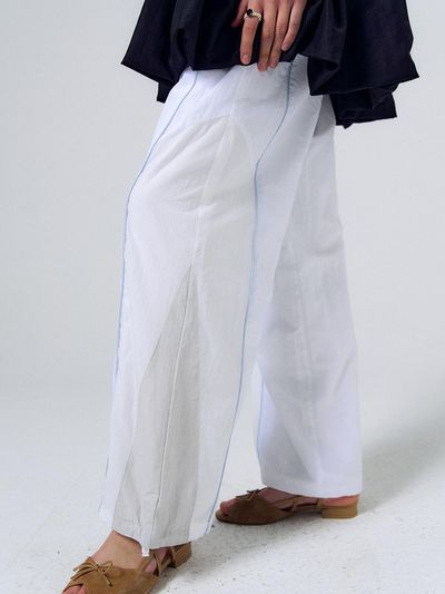 PoshyFreckles Archive Track Pants [White]