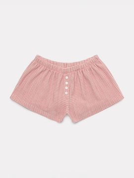 PoshyFreckles Check Mini Shorts [Pink]