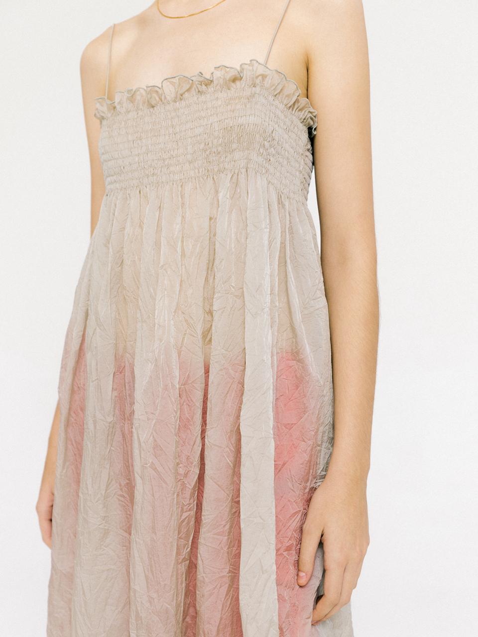 PoshyFreckles Crinkle Two way Dress_Moss Grey