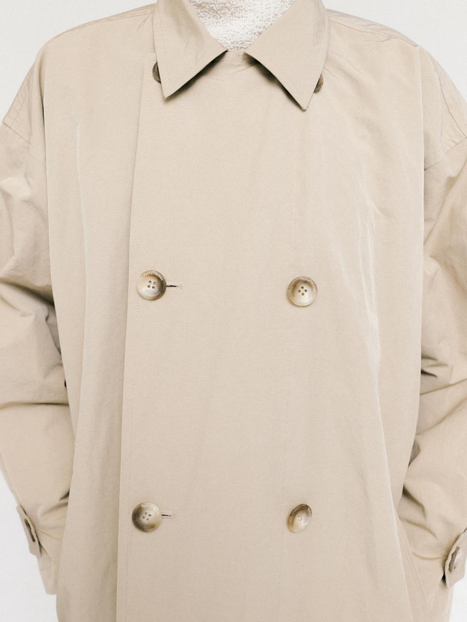 PoshyFreckles Dashing Classic Trench Coat_Muted Beige
