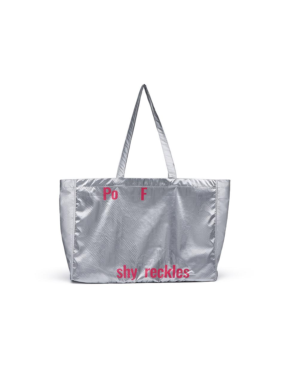 PoshyFreckles PoF Logo Tote Bag [Chrome Silver]