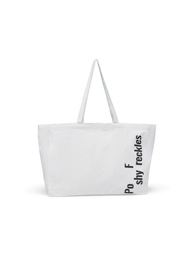 PoshyFreckles PoF Logo Tote Bag [Off WHITE]