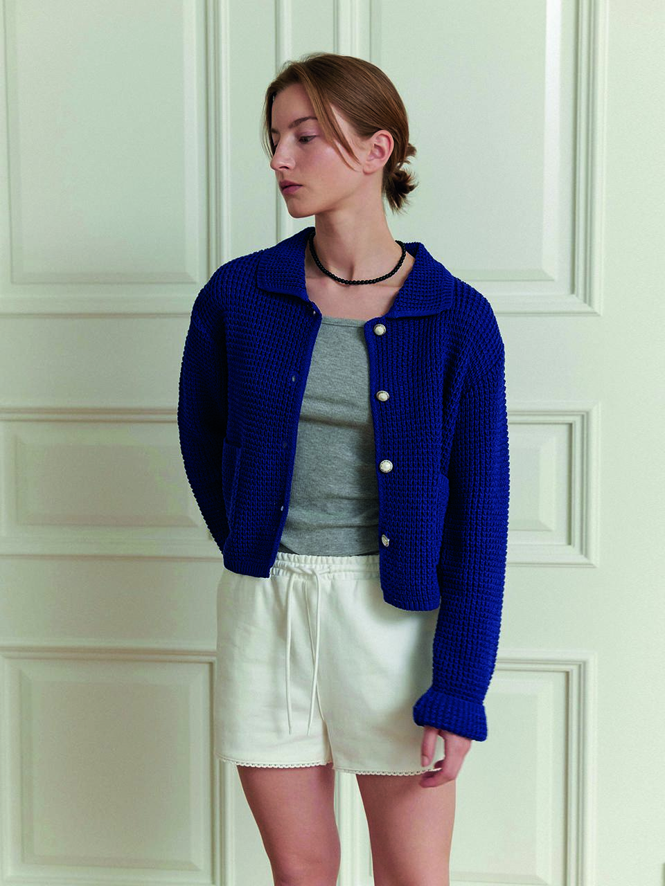 Posite Air Cotton Cardigan - Blue