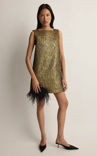 Posse Posse Albie Metallic Mini Shift Dress