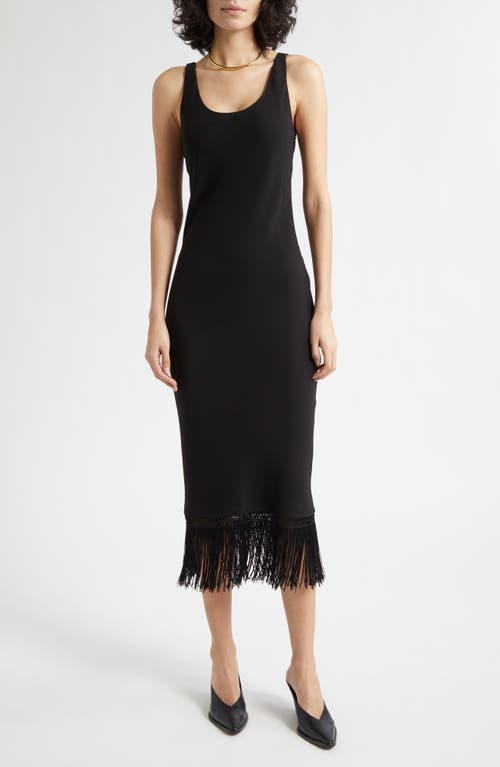 POSSE POSSE Bianca Fringe Hem Midi Dress