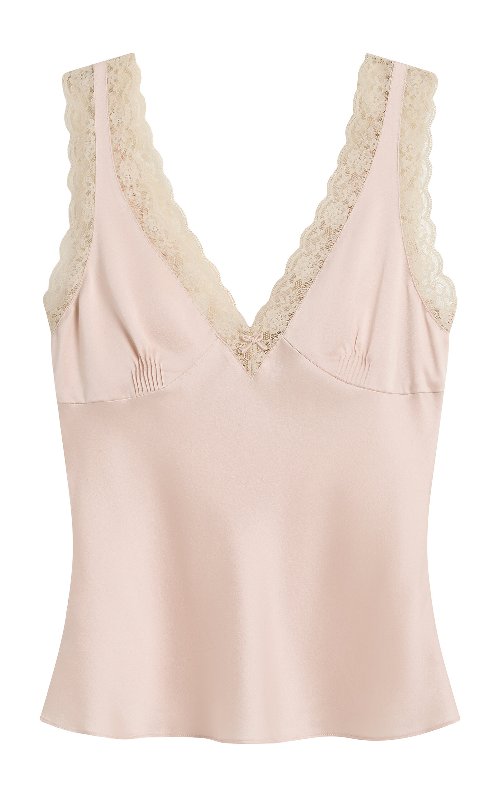 Posse Posse Blake LaceTrimmed Silk Tank Top