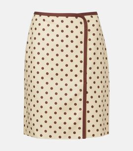 Posse Posse Bowie linen and cotton wrap skirt