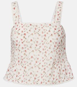 Posse Posse Charlotte floral cotton top