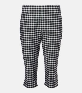 Posse Posse Chiara gingham cotton-blend capri pants