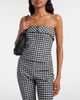 Posse Posse Chiara gingham cotton-blend tube top - 2