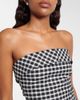 Posse Posse Chiara gingham cotton-blend tube top - 3