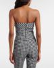 Posse Posse Chiara gingham cotton-blend tube top - 4