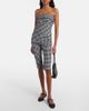 Posse Posse Chiara gingham cotton-blend tube top - 5