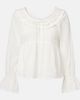 Posse Posse Danielle lace-trimmed cotton blouse - 1
