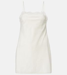 Posse Posse Darya embroidered cotton and silk minidress