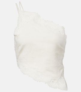 Posse Posse Darya embroidered linen and cotton top