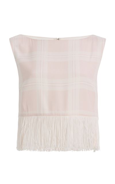 Posse Posse Exclusive La Isla Lola Plaid Crepe Top
