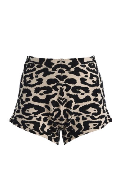 Posse Posse Exclusive Lexi Leopard Knit Shorts