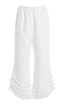 Posse Posse Florence Ruffled Linen Pants