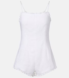 Posse Posse Florence ruffled linen romper