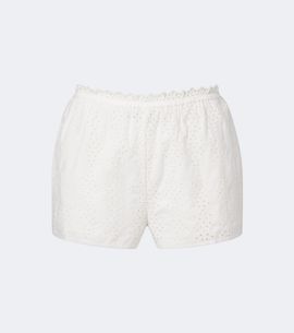 Posse Posse Harriet embroidered cotton poplin shorts