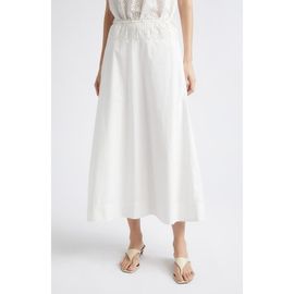 POSSE POSSE Harriet Eyelet Detail Cotton Skirt