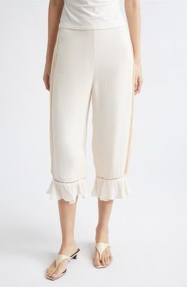 POSSE POSSE Jane Ruffle Hem Crop Pants