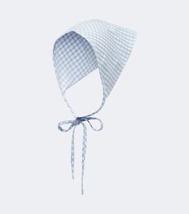 Posse Posse Lila checked cotton head scarf