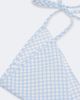 Posse Posse Lila checked cotton head scarf - 3