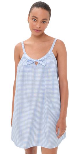 POSSE POSSE Lila Mini Dress Blue Gingham