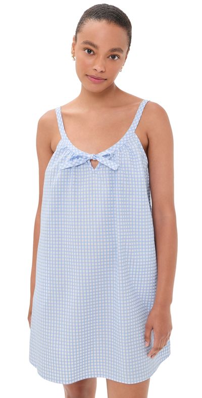 POSSE POSSE Lila Mini Dress Blue Gingham