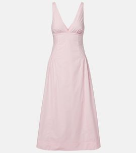 Posse Posse Lindie cotton poplin midi dress