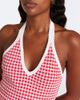 Posse Posse Micah gingham halterneck top - 3