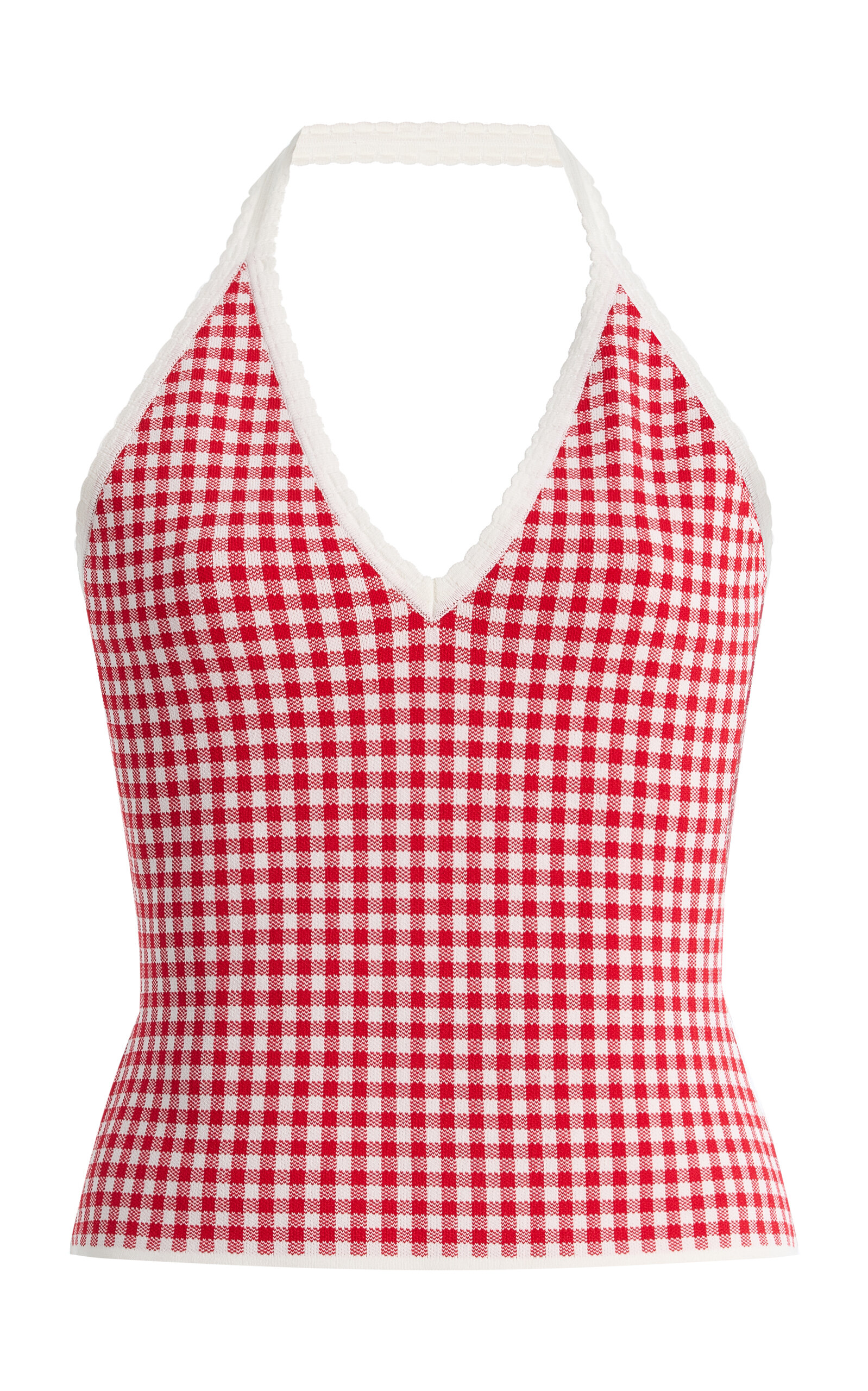 Posse Posse Micah Gingham Knit Halter Top