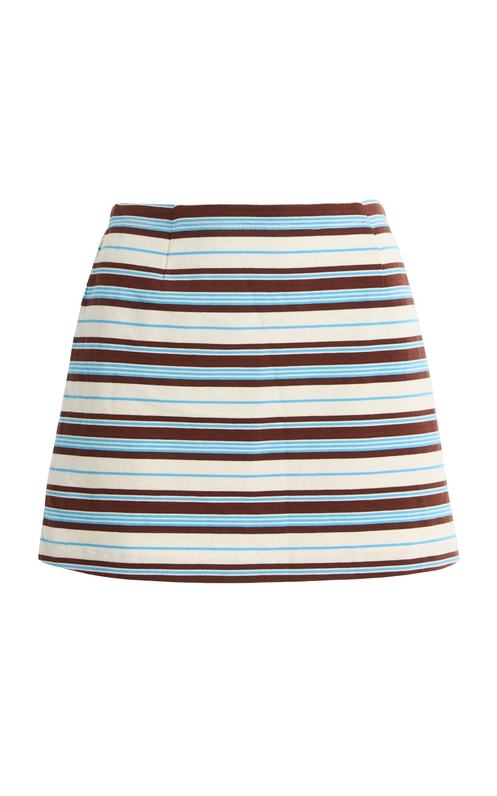 Posse Posse Nadine Striped Cotton Mini Skirt