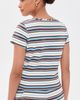 POSSE POSSE Nadine Tee Chocolate Multi Stripe - 3
