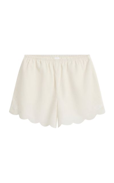 Posse Posse Odette ScallopHem RamieCotton Shorts