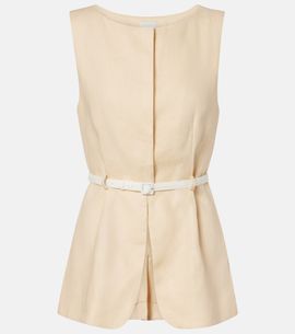 Posse Posse Pamela belted linen vest