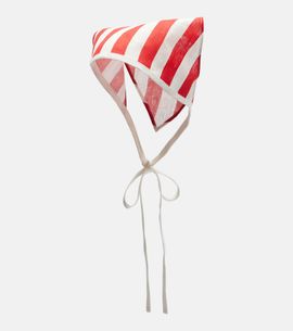 Posse Posse Pamela striped linen head wrap