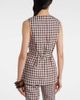 Posse Posse Romeo gingham linen vest - 5