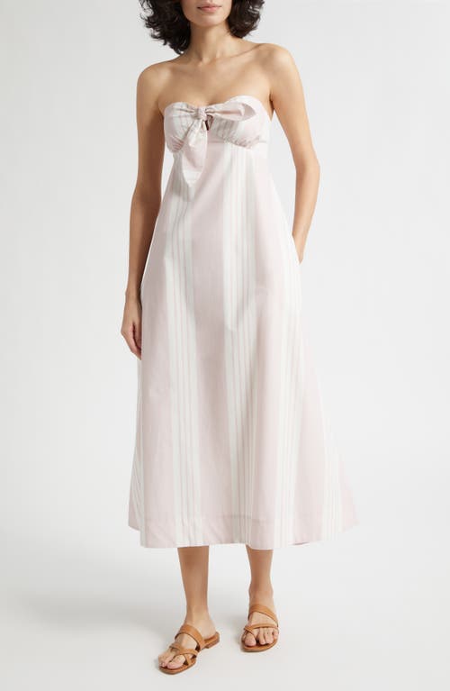 POSSE POSSE Rosie Stripe Cotton Strapless Dress
