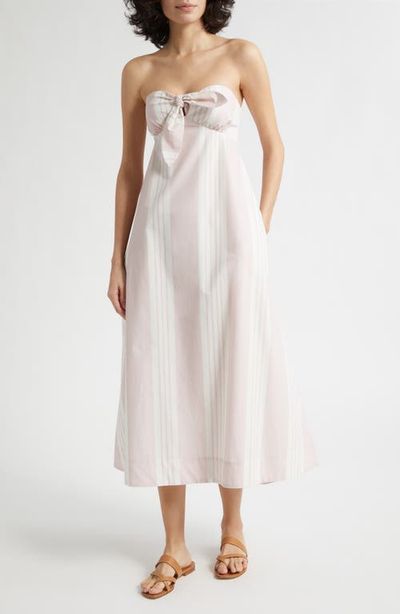 POSSE POSSE Rosie Stripe Cotton Strapless Dress