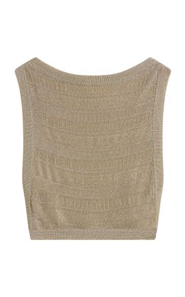 Posse Posse Sass Metallic Knit Tank Top