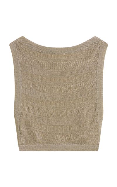 Posse Posse Sass Metallic Knit Tank Top