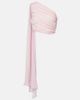 Posse Posse Solene gathered scarf-detail mesh top - 1