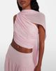 Posse Posse Solene gathered scarf-detail mesh top - 3