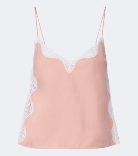 Posse Posse Tabitha lace-trimmed top