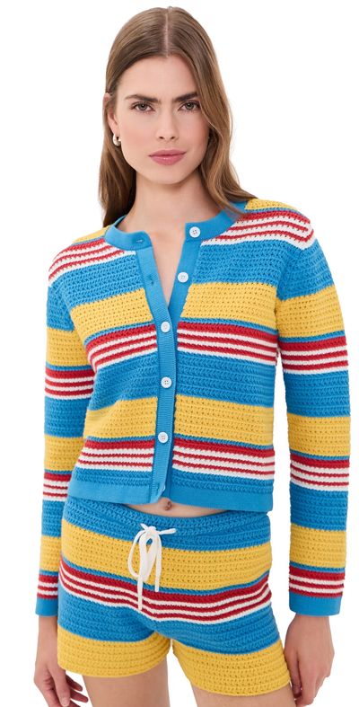 POSSE POSSE Tammy Cardigan Blue Multistripe