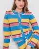 POSSE POSSE Tammy Cardigan Blue Multistripe - 2